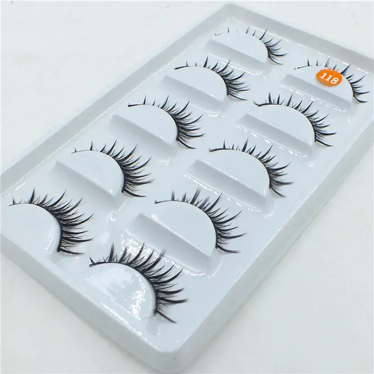 Black Cotton Thread False Eyelashes for Fashion Use - Image 4