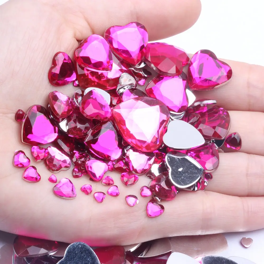 Acrylic Heart Drill Kit Multi Color DIY Nail Art - Image 16