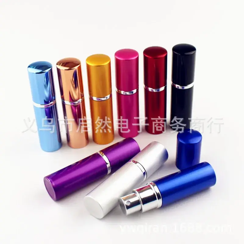 Aluminum Tube Perfume Bottle 10ml Glass Spray Cosmetic