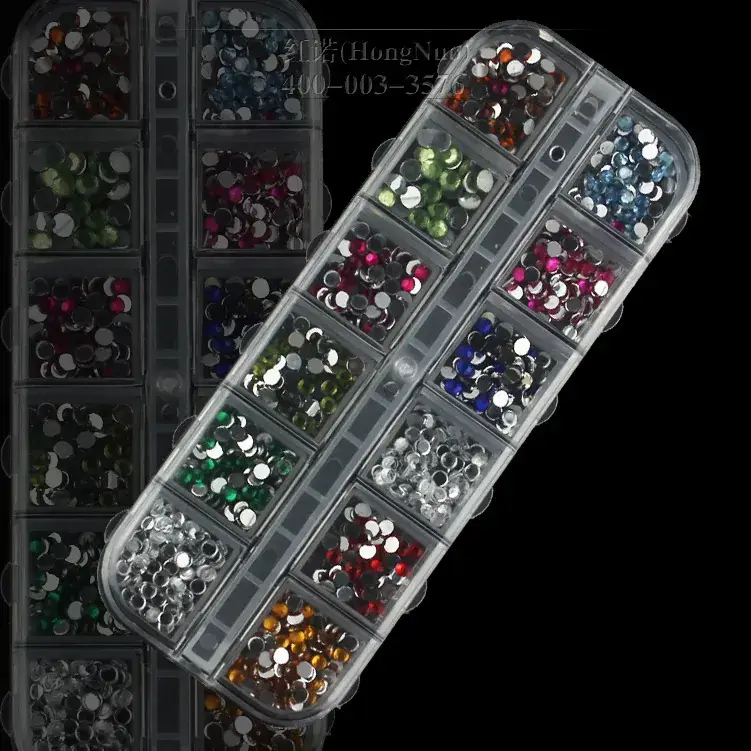 Nail Diamond Rhinestones 1.5-2.0m Round Box - Image 2
