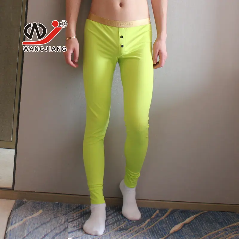 Men's Warm Gray Leggings with Gold Belt