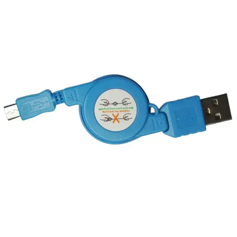 Universal Colorful Retractable MicroUSB Charging Cable - Image 2