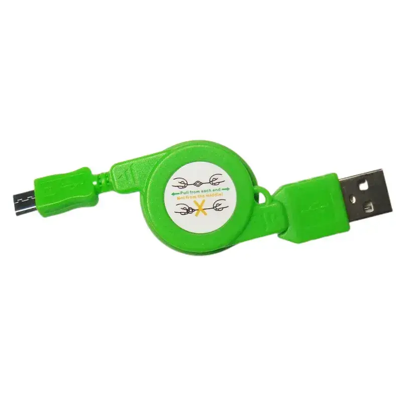 Universal Colorful Retractable MicroUSB Charging Cable - Image 5