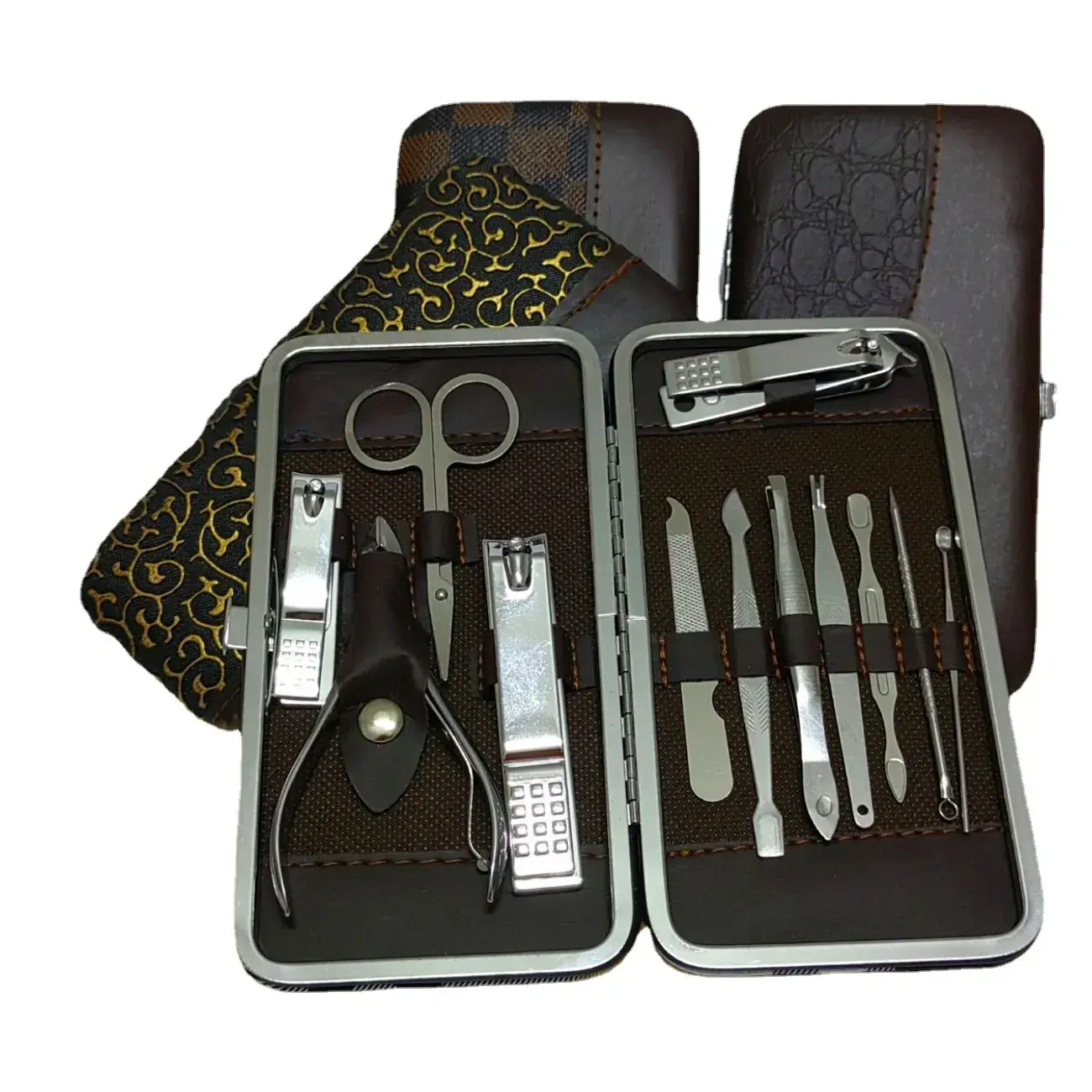 12-Piece Tuhao Gold Nail Clipper Set for Men - Image 19
