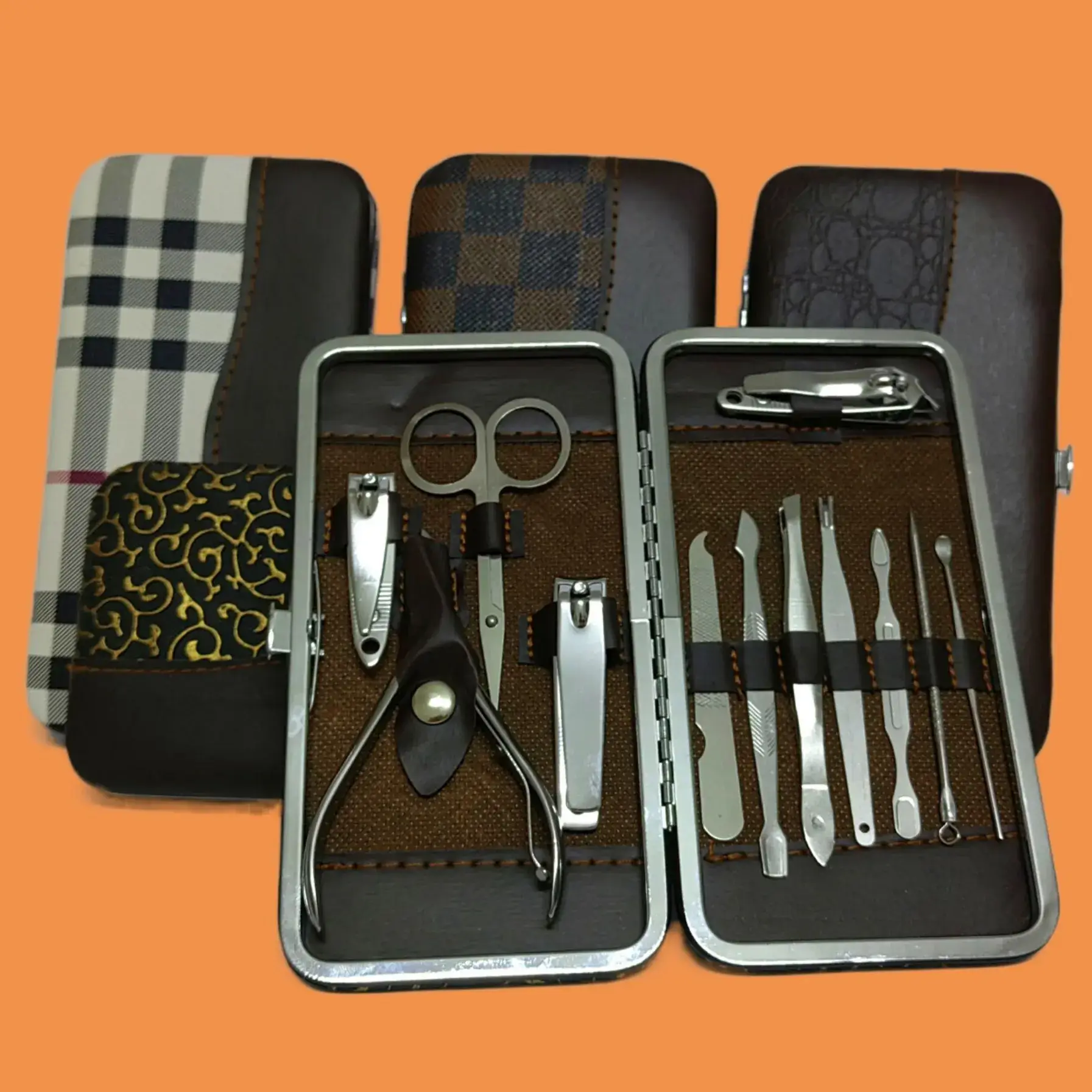 12-Piece Tuhao Gold Nail Clipper Set for Men - Image 4