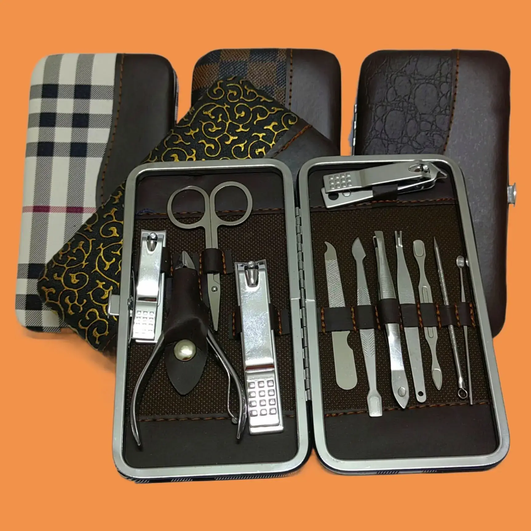 12-Piece Tuhao Gold Nail Clipper Set for Men - Image 5