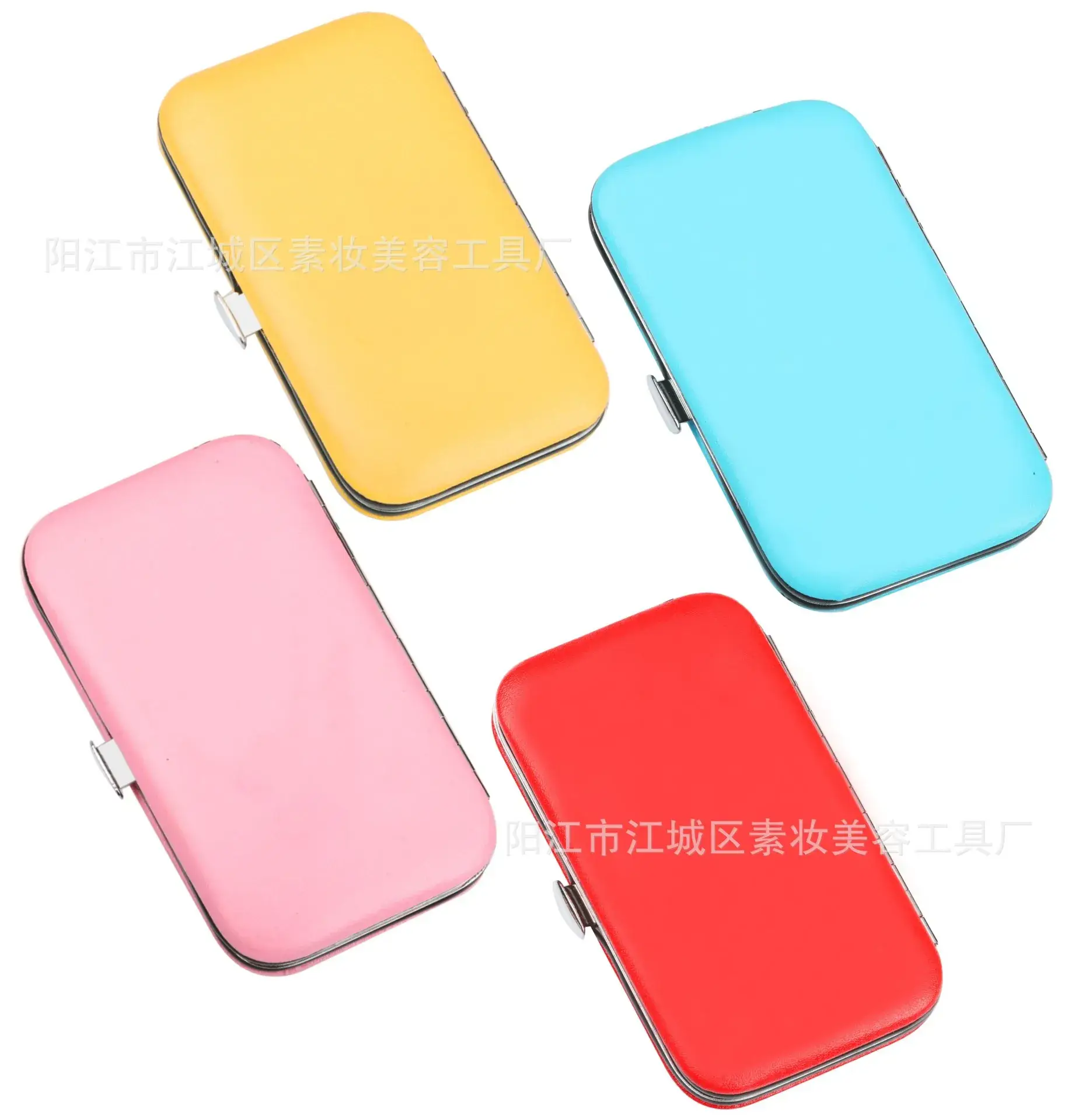 6-Piece Stainless Steel Nail Clipper Set with Yellow Handle