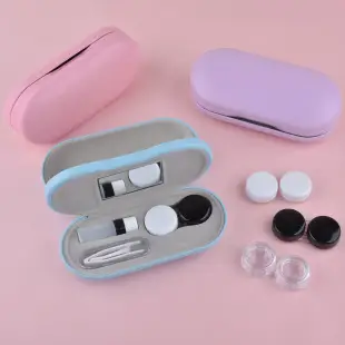 Upgraded 917 Matte Matte Texture Square Contact Lens Case Gloss Contact Lens Companion Care Box — feature 11