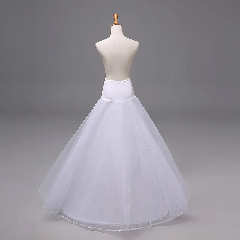 White Lace Wedding Dress with Stretch Lycra Waist - Image 2