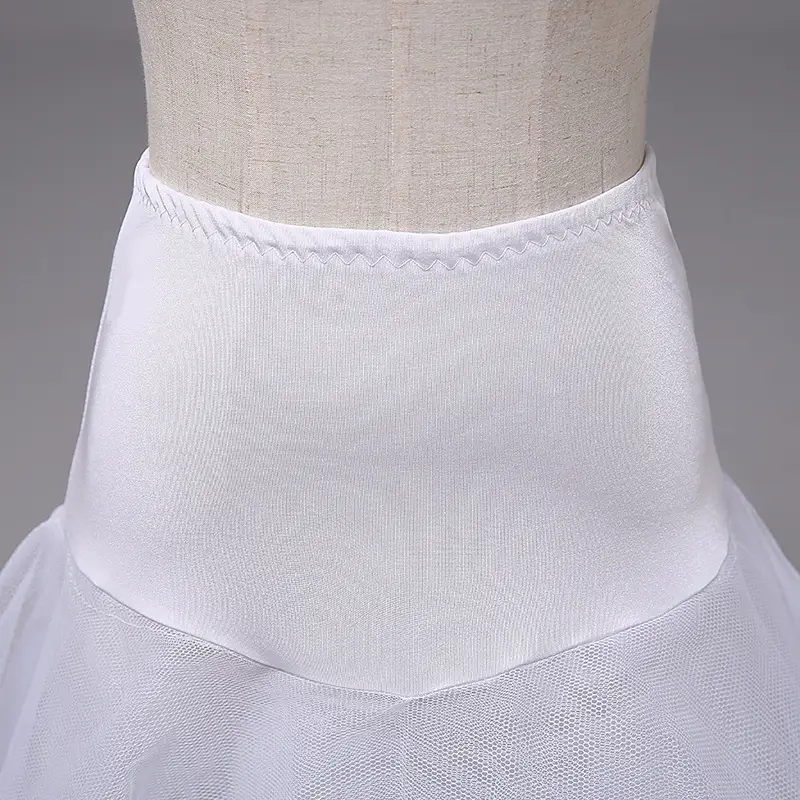 White Lace Wedding Dress with Stretch Lycra Waist - Image 3