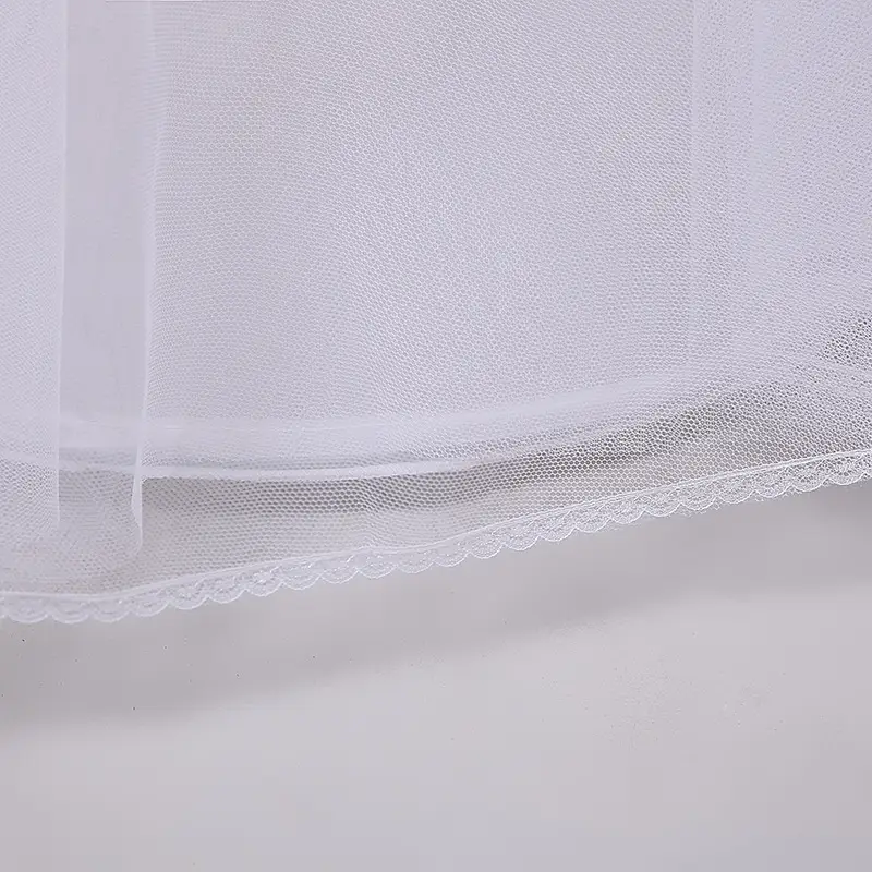 White Lace Wedding Dress with Stretch Lycra Waist - Image 4