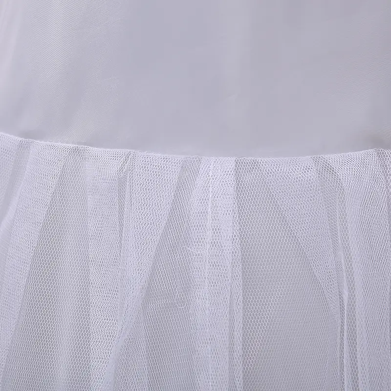 Lycra Waist 2 Layer Fishtail Skirt White