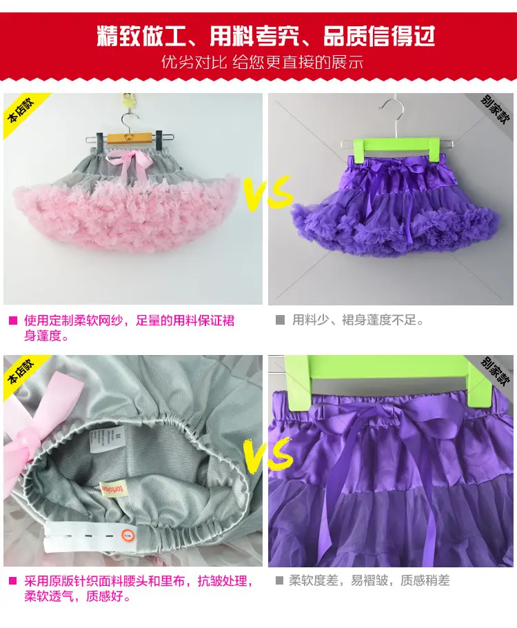 Green Puffy Tulle Skirt for Girls Summer Wear — feature 14