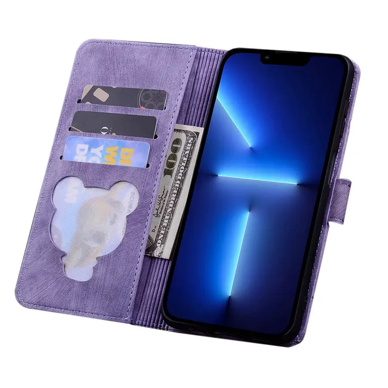 Purple iPhone 17 Comic Phone Case with Card Slot & Google 9 - Image 10