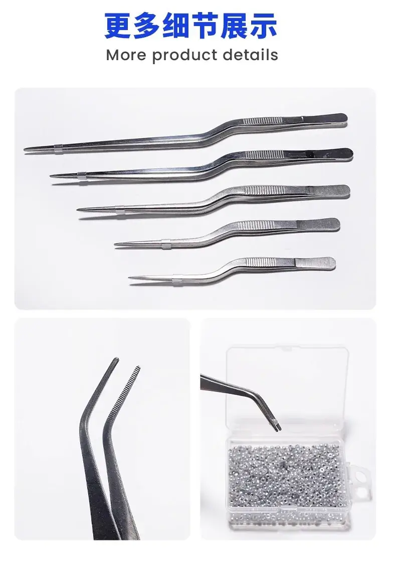 Stainless Steel Round Head Tweezers 140mm — feature 14