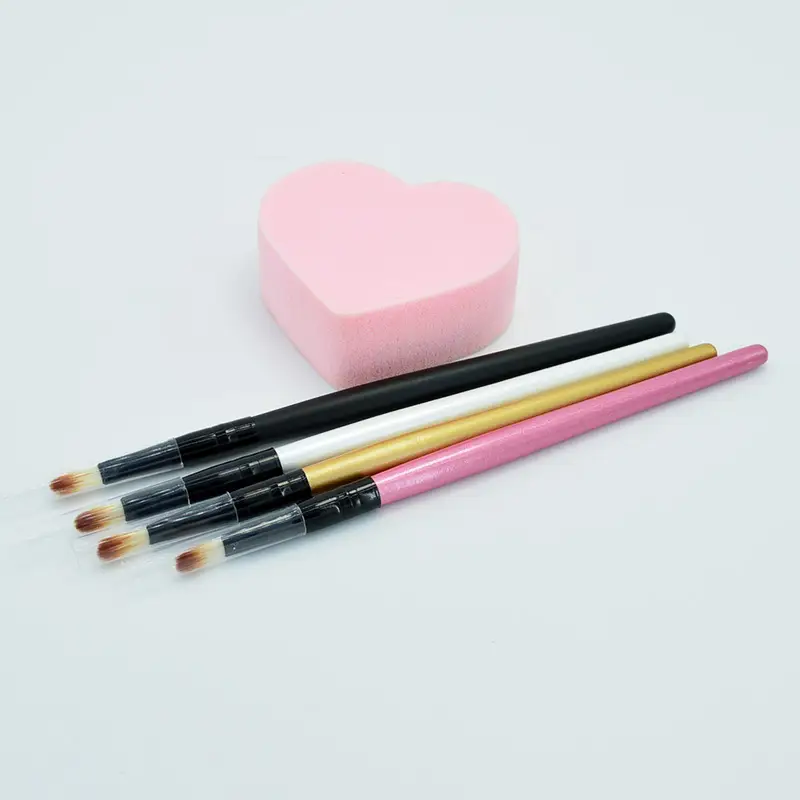 Multi-Color Wooden Lip Brushes for Makeup Application - Image 8
