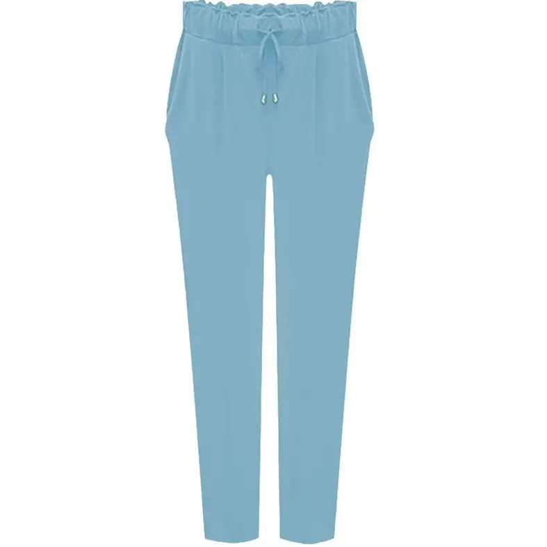 Korean Style Harem Pants Extra Large Blue Loose Fit