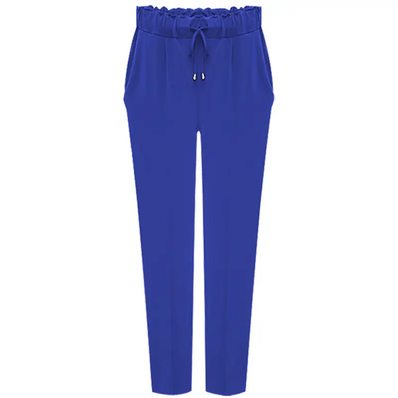 Korean Style Harem Pants Extra Large Blue Loose Fit