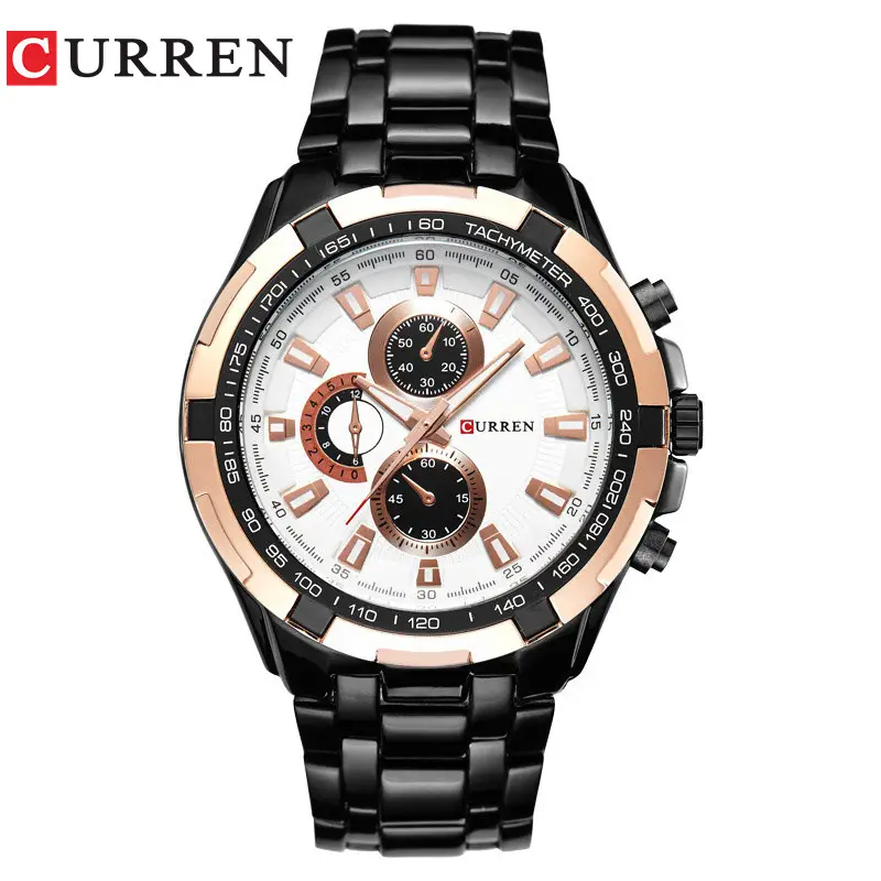 Curren/Carrien 8023 Men's Business Style Quartz Watch Waterproof Round Foreign Trade Men's Watch