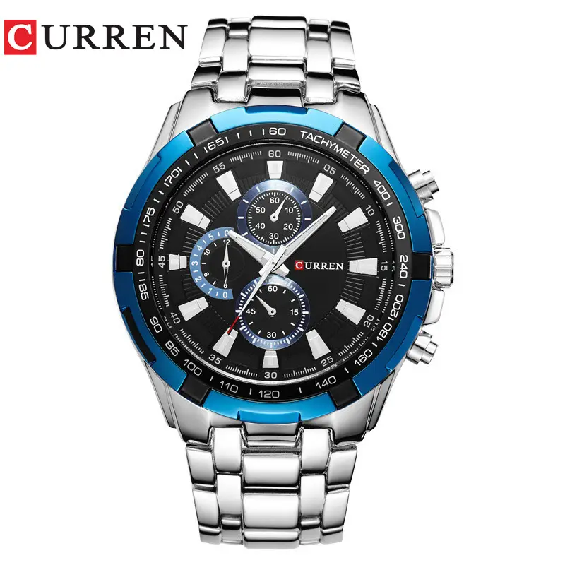 Curren/Carrien 8023 Men's Business Style Quartz Watch Waterproof Round Foreign Trade Men's Watch