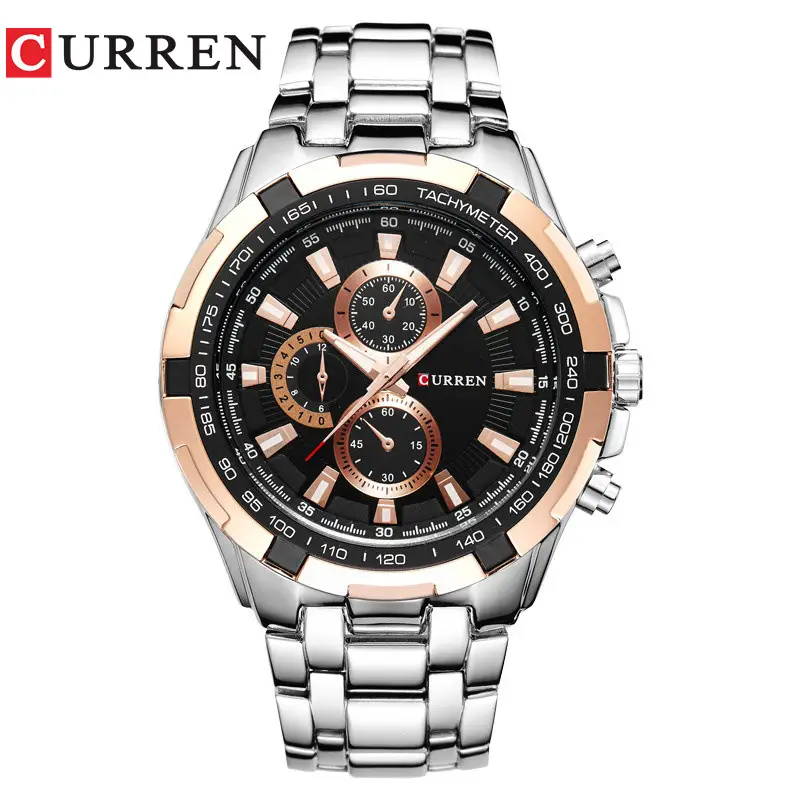 Curren/Carrien 8023 Men's Business Style Quartz Watch Waterproof Round Foreign Trade Men's Watch