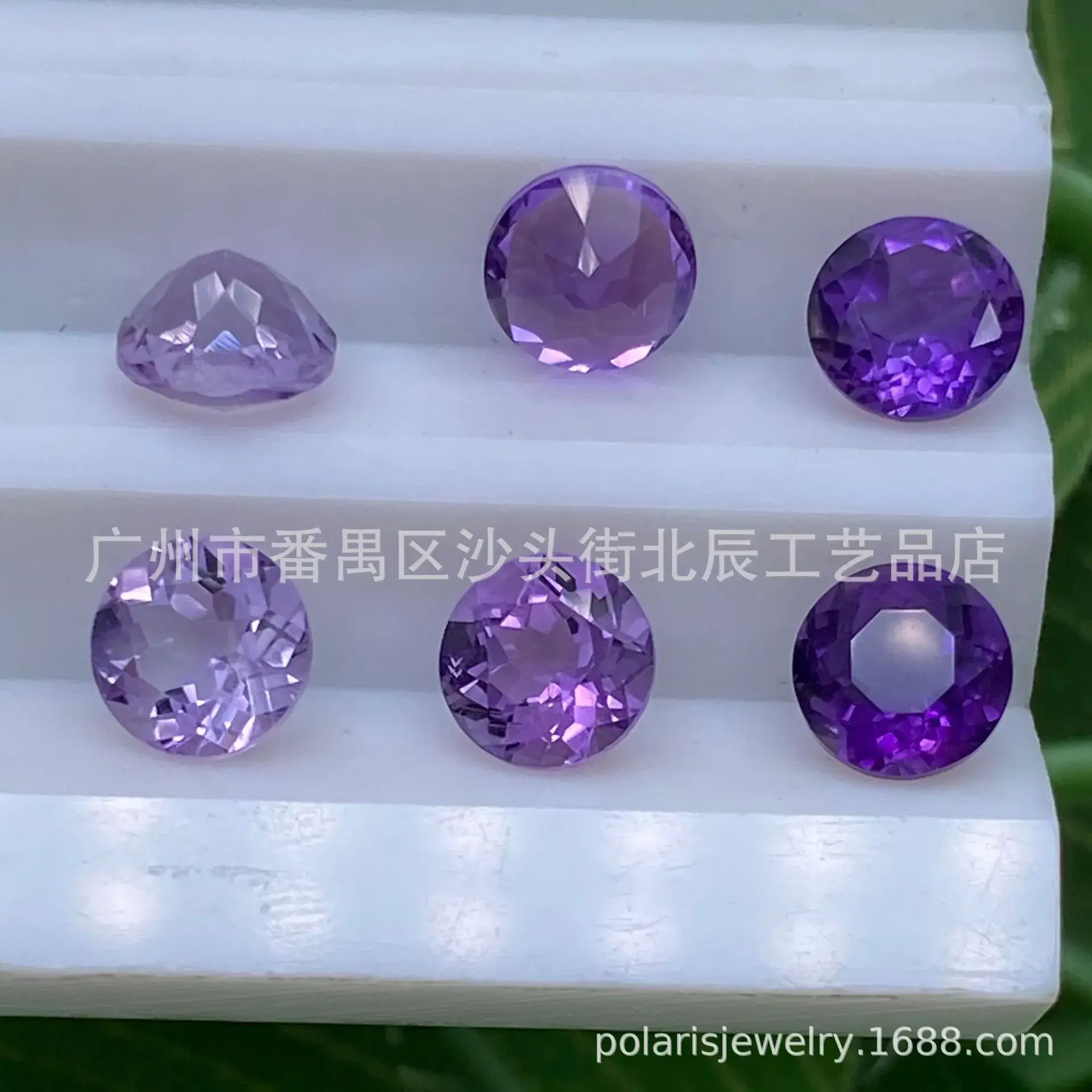 Natural Amethyst Round Stones 1.0-14.0mm Wholesale
