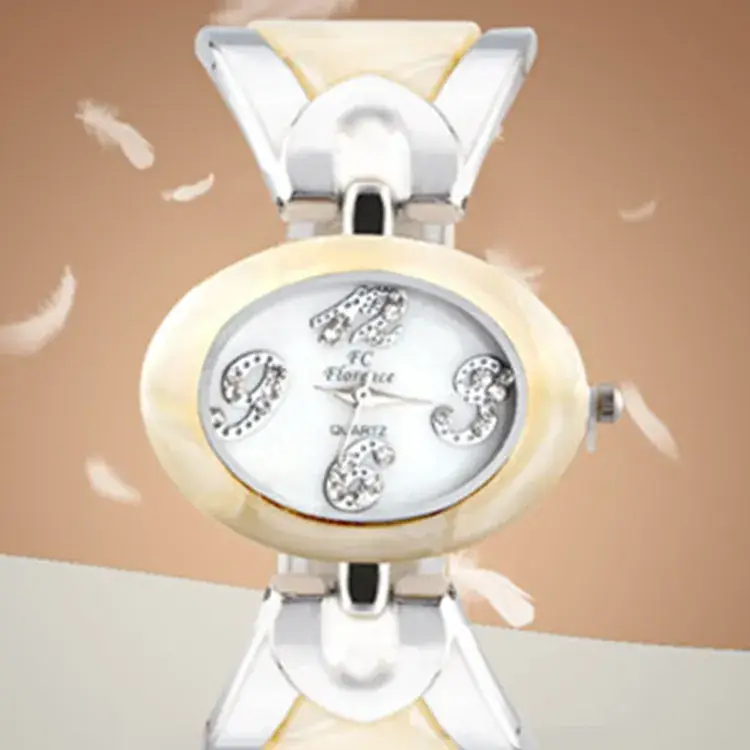 Ladies Rhinestone Quartz Watch Blue Crystal Band - Image 7