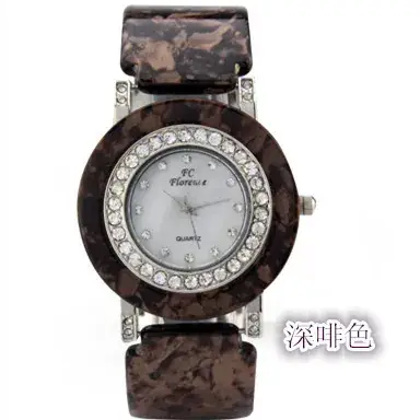 Ladies Rhinestone Quartz Watch Blue Crystal Band - Image 4