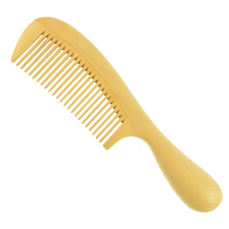 New Boxwood Thick Handle Massage Comb Wholesale - Image 10