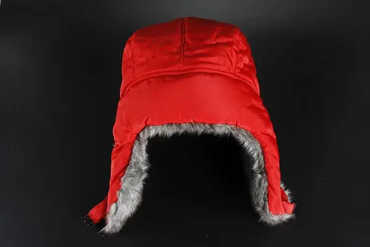 Men's Winter Korean Style Hat Grey Fur Trim — feature 8