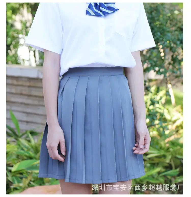 纯色百褶裙_19