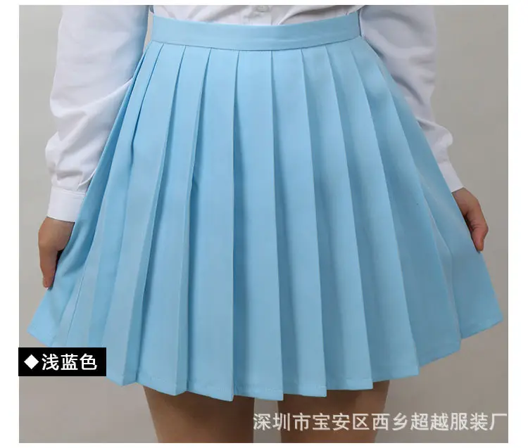 纯色百褶裙_25
