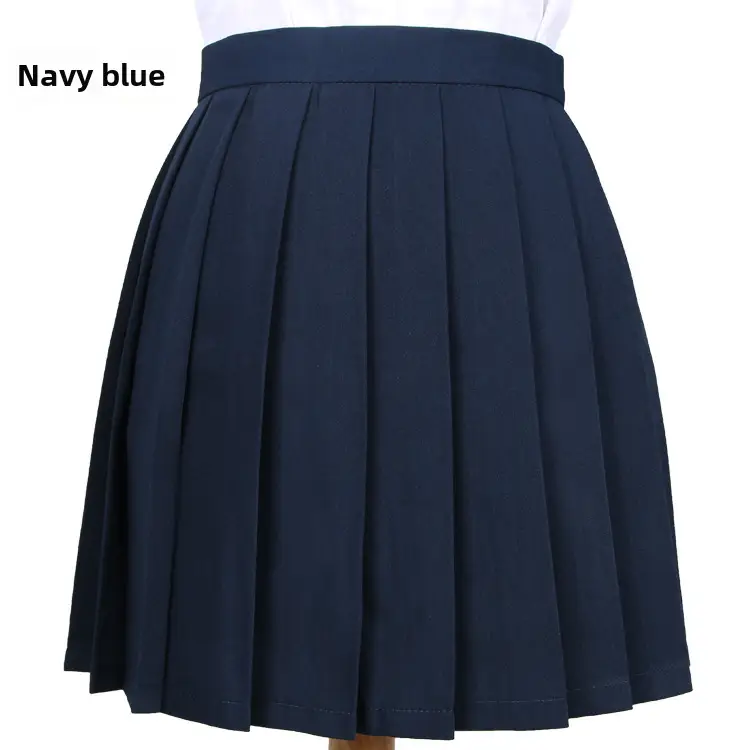 Light Pink Pleated Skirt High Waist Women