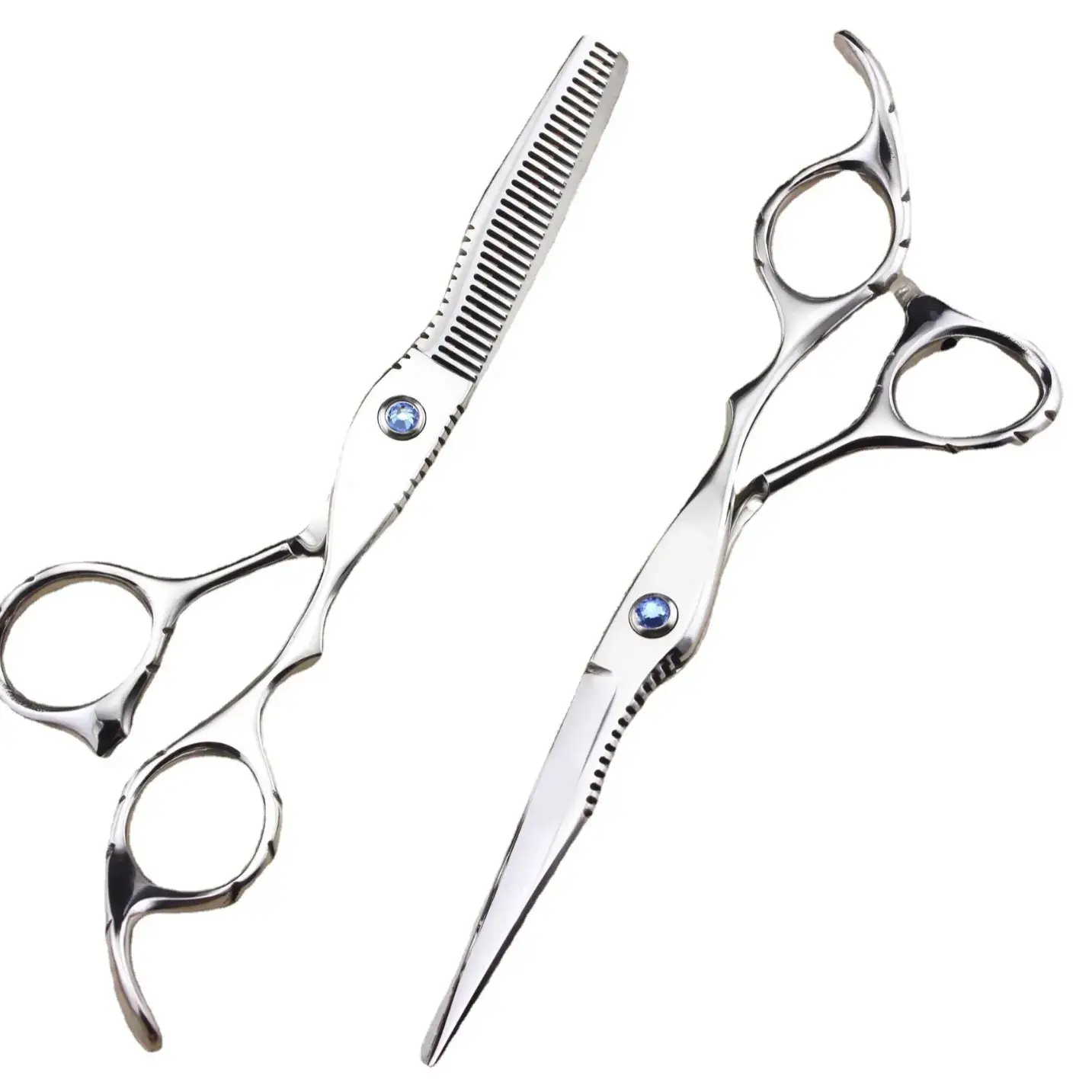 6.0 Inch Barber Scissors Flat Bangs Tooth Thin Haircut