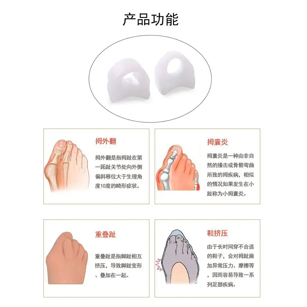 Toe Separator Set for Hallux Valgus Care - Image 3