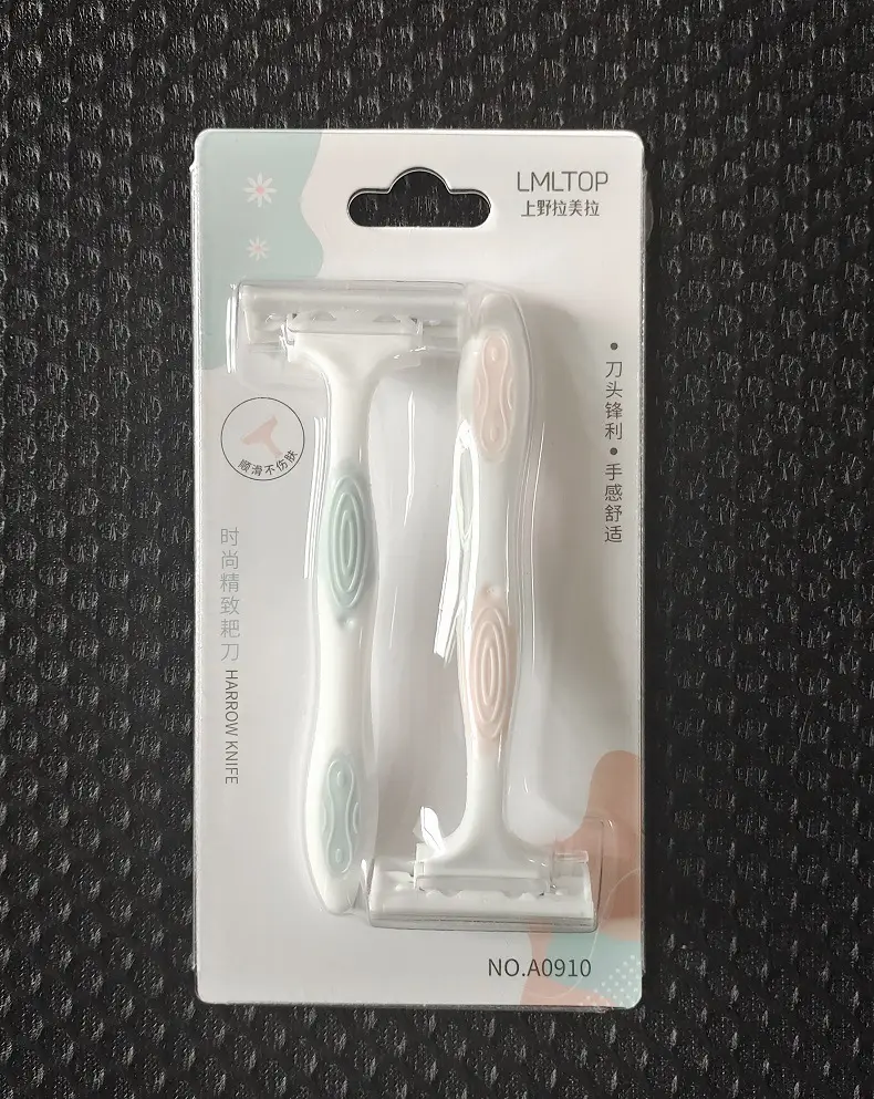 LMLTOP 2 Pack Anti-Slip Axillary Hair Removal Knife Set — feature 12