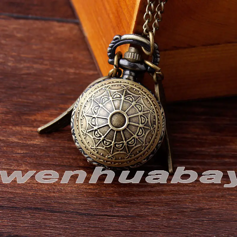 Harry Potter snitch pocket watch necklace Harry Potter multi-color retro pocket watch new in stock foreign trade