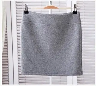 New Spring Fleece Lined Black Skirt for Women