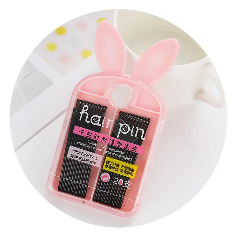 Rabbit Ears Hair Clip Set for Girls Non-Shedding