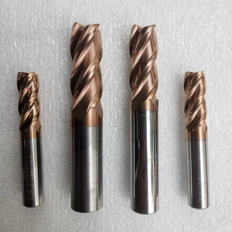 YMX Tungsten Steel 4-Blade 55° End Milling Cutter D12x75 - Image 3
