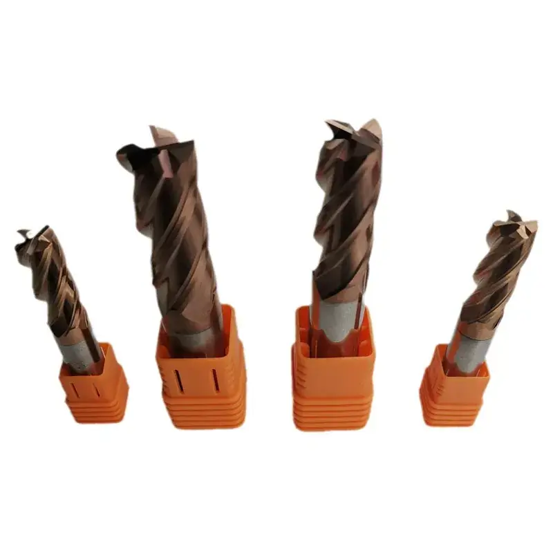YMX Tungsten Steel 4-Blade 55° End Milling Cutter D12x75 - Image 5