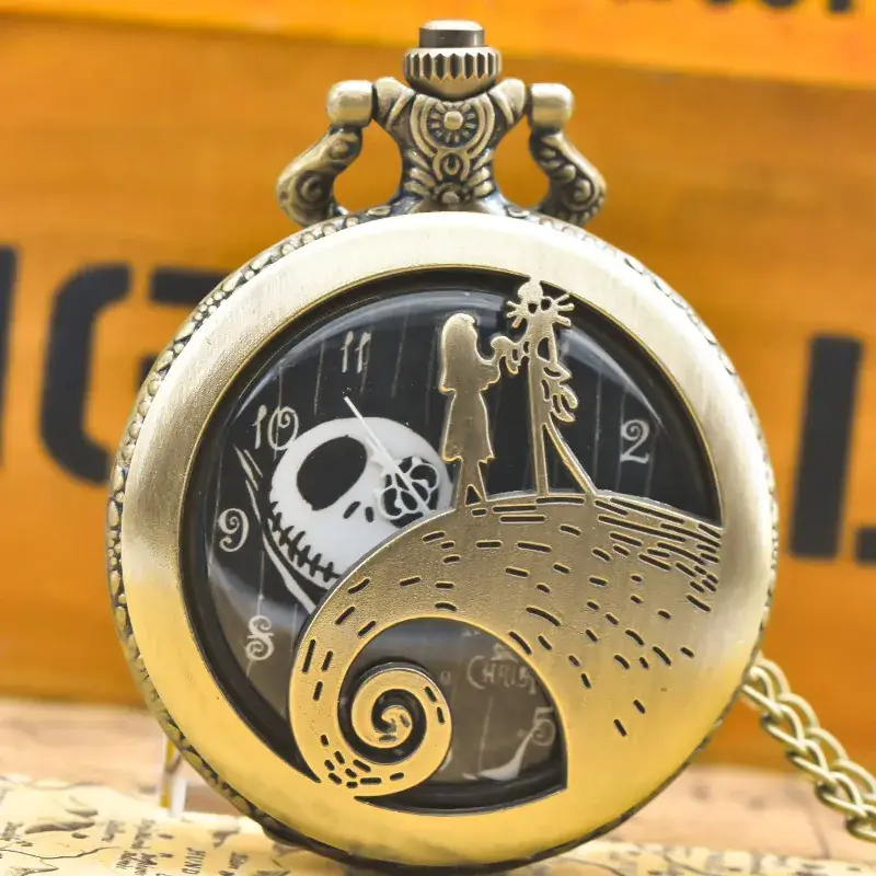 Foreign Personality Hollow Large Quartz Watch with Pocket Watch Design - Image 11