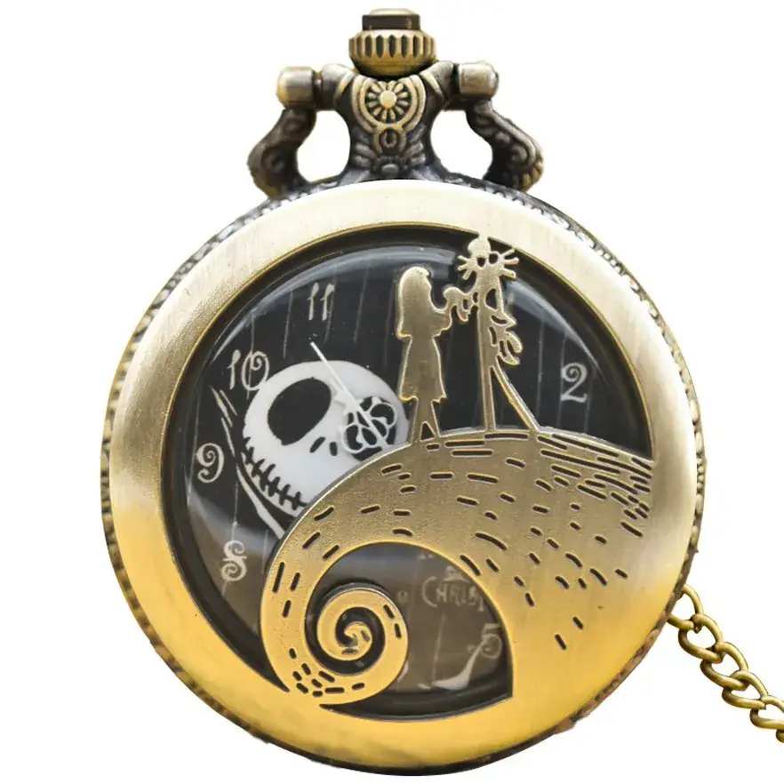 Foreign Personality Hollow Large Quartz Watch with Pocket Watch Design - Image 12