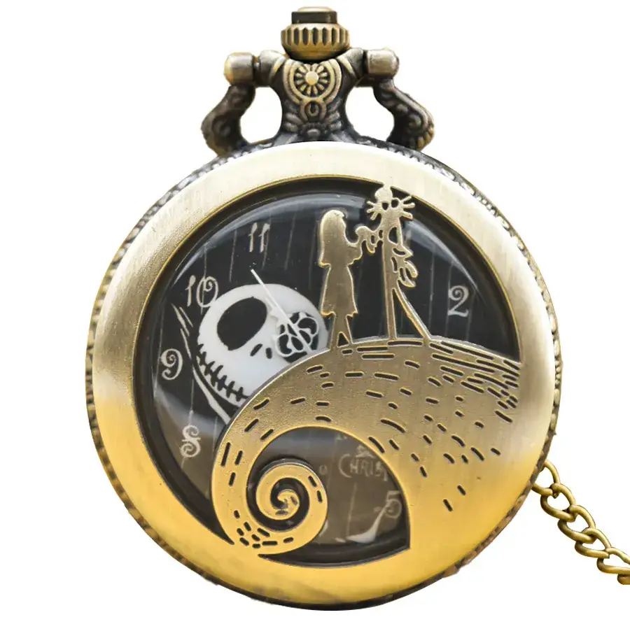 Foreign Personality Hollow Large Quartz Watch with Pocket Watch Design - Image 3