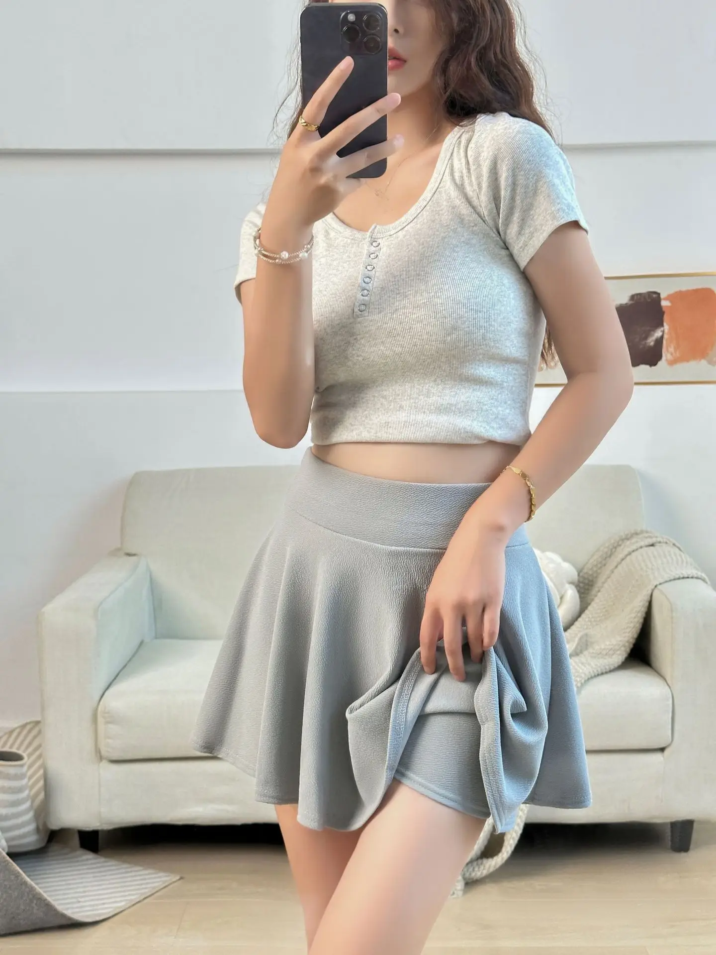 Pink Korean Style Sun Dress for Women Large Size - Image 38