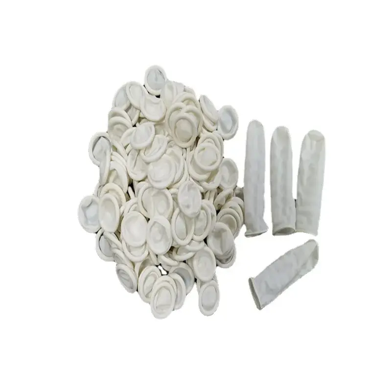 White Powder-Free Finger Gloves 400g Rubber Electronics - Image 5