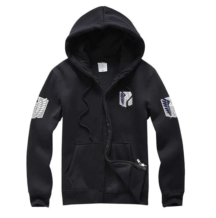 Allen Wings Hoodie Black Full Zip — feature 4
