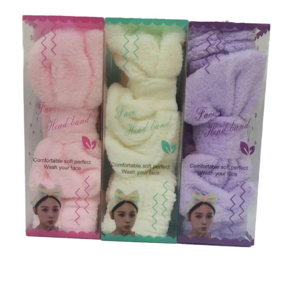 Plush Bow Headband for Makeup & Storage - Image 5