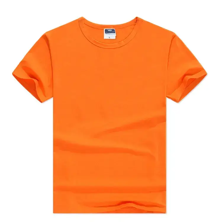 Spring Men's Black Modal T-Shirt Round Neck Blank
