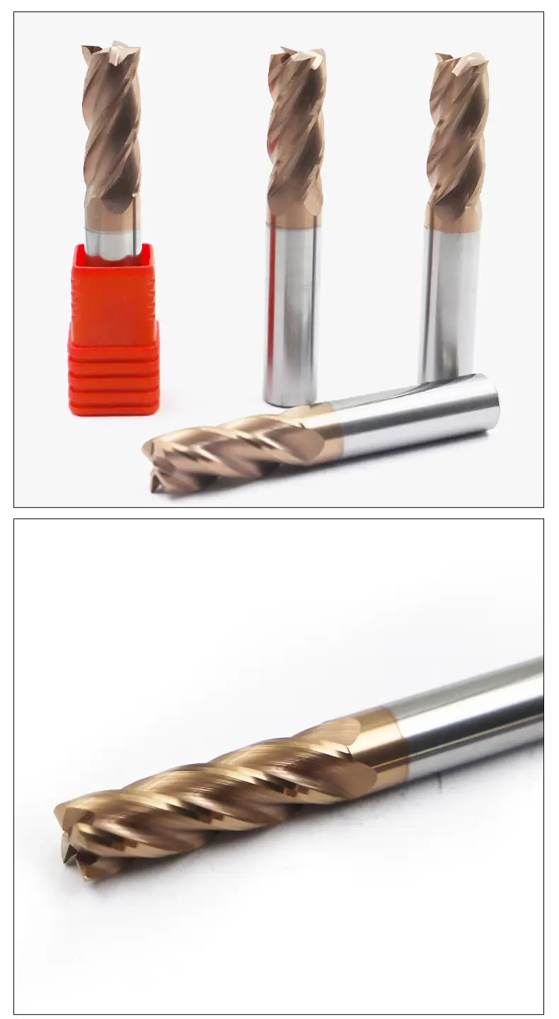 4-Blade HRC60 Degree Milling Cutter Tungsten Steel — feature 9